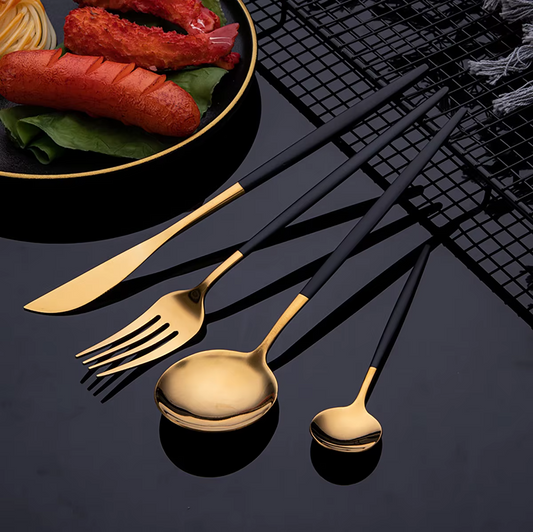 Ebon Luxe Silverware Set